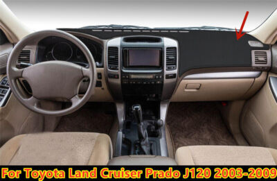 Auto Dashboard Cover Voor Voor Land Cruiser Voor Prado 120 J120 2003 2004 2005 2006 2007 2008 2009 Vermijd Licht Pad Zonnescherm(Red Side