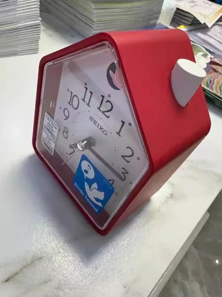 Seiko Beep 2 Bird song LumiBrite Sweep Snooze Light Bedside Alarm Clock QHP010R - Image 2 of 4