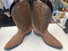 Vintage ACME Women's Suede Designer Leather Western Cowboy Boots Sz 10 M USA