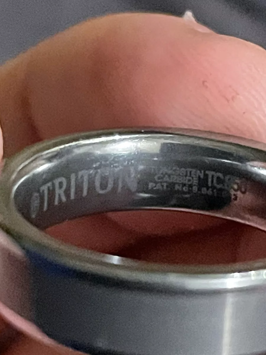 Triton TC 850 Tungsten Carbide Ring SIZE 8 eBay