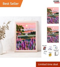 Elegant Lavender Field Paint by Numbers Kit - Perfect for Mindfulness  Gifting
