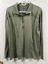Eastern Mountain Sports Techwick Quarter 1/4 Zip Long Sleeve Base Layer Shirt XL
