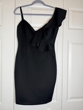 GUESS Women's Dress One Shoulder Black Size S New with Tags