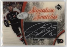 2005-06 Upper Deck Ice Signature Swatches Simon Gagne #SS-SG Auto 4f5