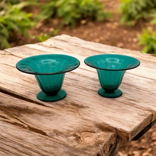 Murano Italy Vintage Venetian Soda-Lime Glass Mid-Century 2x Artist Signed