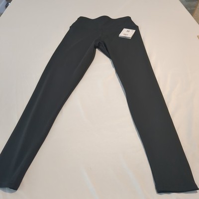 Real Essentials Women's Black Active Leggings Size Medium High Rise Stretch NWT