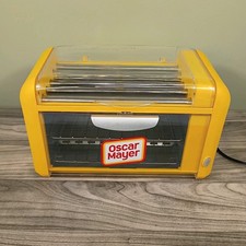 Oscar Mayer Hot Dog Roller & Bun Warmer Yellow Stainless Steel Grill 