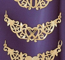 Initial X Heart Charm Pendant 14k Gold 1 Gram 