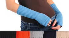 Fingerless Acrylic Sweater Knit Gloves/Arm Warmers OS 7 Colors