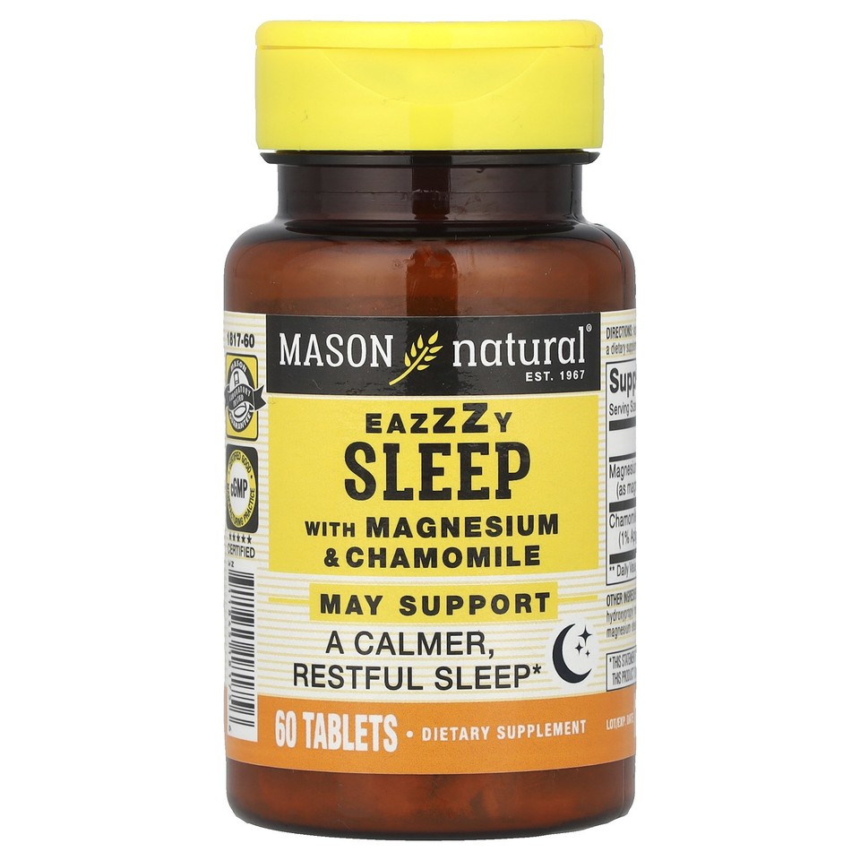 Eazzzy Sleep, with Magnesium & Chamomile, 60 Tablets