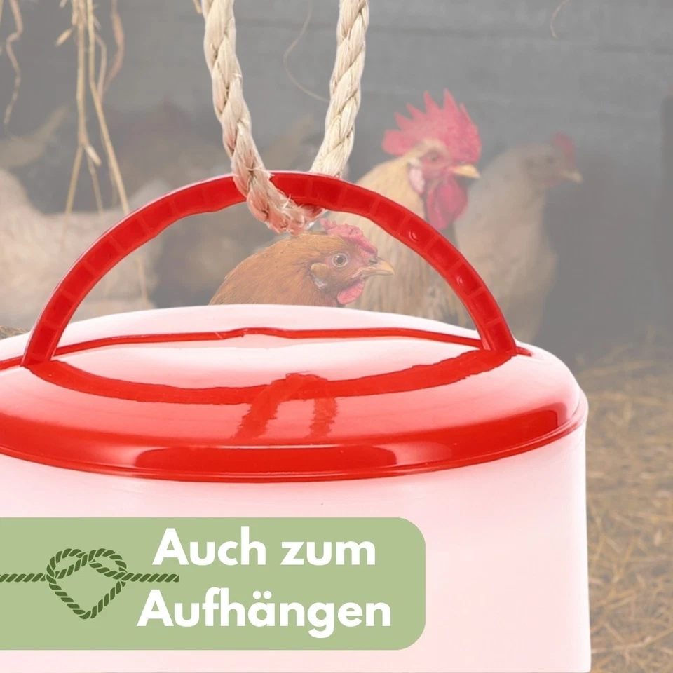 Futterautomat Hühner Küken Geflügel Futterspender Futtertrog 1,5 3 6 10 Kg - Bild 4 von 4