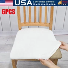 6 Pack Seat Covers for Dining Room Stretch Chair Seat Cover, Universal Remova...