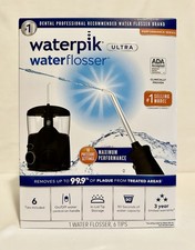 Waterpik Ultra Water Flosser with 10 Pressure Settings 6 Tips, Black New