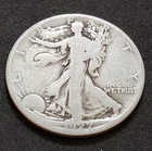 1927‑S Walking Liberty Half Dollar • 90% Silver • Circulated • X104