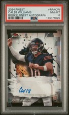 2024 Topps Finest Caleb Williams #RFACW Rookie Auto RC PSA 8 NM-MT Chicago Bears
