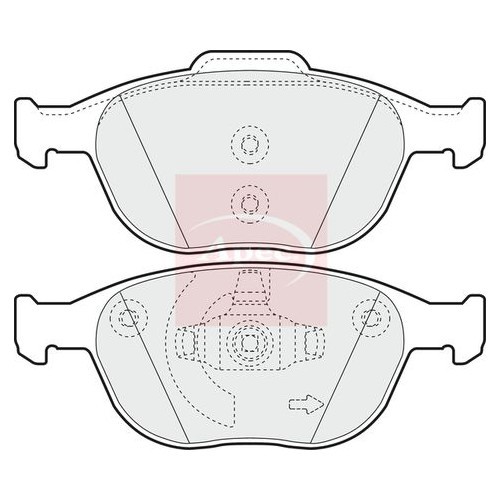APEC Brake Pad Set, disc brake PAD1326
