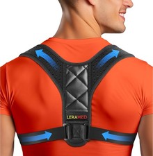 NEW 2026 Posture Corrector for Men Women   Adjustable Figure-8 Back Brace fo...