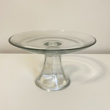 Vintage Anchor Hocking Presence Pedestal 8  Mini Cake Stand Platter 4.75" Tall