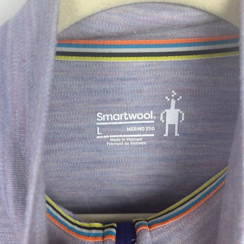 Smartwool Kids Merino 250 Zip front mock neck classic base layer size: L (kids) - Picture 6 of 9