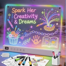 16" LED Note Drawing Board with 13 Light Effects, Rechargeable, Glow Doodle