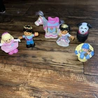 vtg fisher price little people lot King, Queen, Horse, Dog
