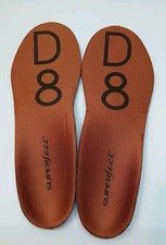 Superfeet All purpose Orange Insoles inserts SIZE D 8 - Demo