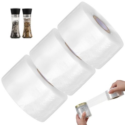 2in x 3150ft,3 Rolls Mini Stretch Wrap for Bottles, Jars, Cans Heavy Duty Shrink