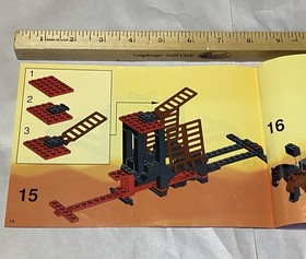 LEGO 6056 Dragon Wagon Knights Castle Retired Instruction Manual Only 1993