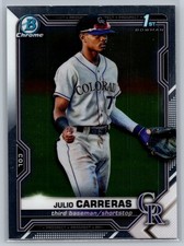 2021 Bowman Chrome #BCP-161 Julio Carreras Prospects *RO