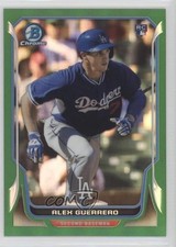 2014 Bowman Chrome Green Refractor 74/75 Alex Guerrero #19 0f6