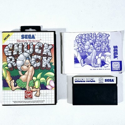  1992 Sega MASTER SYSTEM Arcade Platformer CHUCK ROCK dt PAL CIB Jump'n Run 
