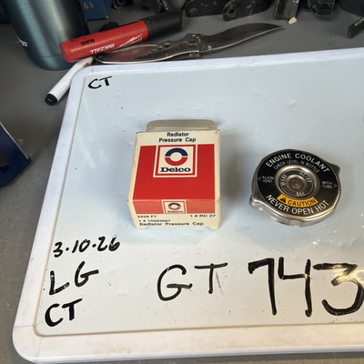 #ad Genuine Delco RC 27 Radiator Pressure Cap GM 10283897 RC27 Vintage Nos $50.00