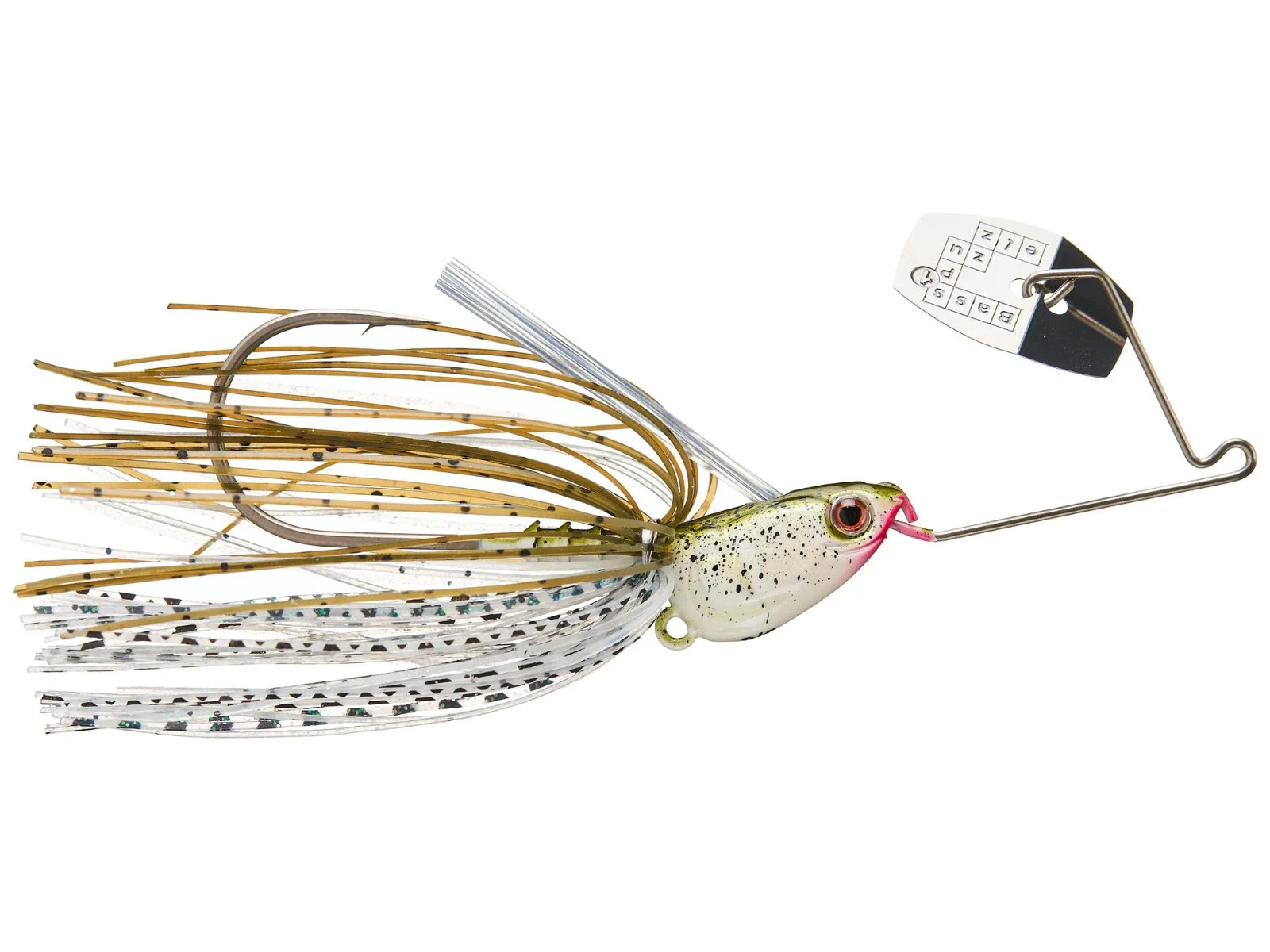 Bass Puzzle Grass Piece Flex 5/8 oz G19 Mossy Shad Hybrid Spinner-Chatterbait - Image 4