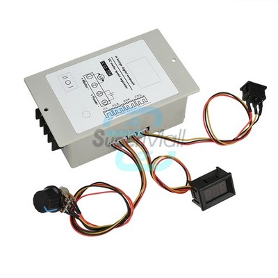 DC 10-55V 20A H-Bridge DC Brushed Motor Speed Controller with Digital Tachometer