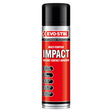 Image of Evo Stik High Strength Impact Spray Contact Adhesive Multi Purpose Glue 500ml