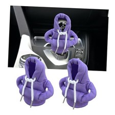 2 PCS Car Shift Knob Hoodie, Funny Shirt Sweater Design Gear Shift Purple