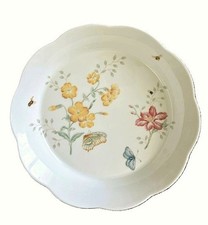 Lenox Butterfly Meadow Pie Dish Plate 10 1/4