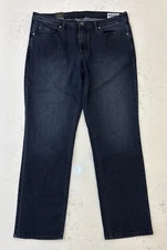 Buffalo David Bitton Men Jackson Slim Straight Denim Jeans Stretch Dk Blue 36x32