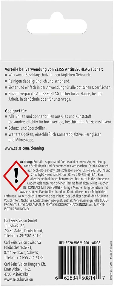 Salviette anti-appannamento, 20 pezzi, per una lunga durata di protezione ant... - Immagine 4 di 4