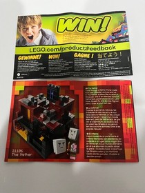 Lego Minecraft 21107 The End Micro World 2014 100% Complete w/ Instructions