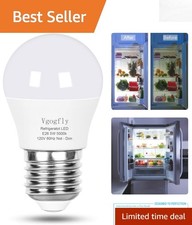 Energy Efficient E26 LED Bulb for Refrigerators - 5W, 5000K Daylight Brightness