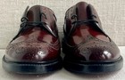 VTG 93605 Florsheim Imperial Kenmoor Shell Cordovan V-Cleat Longwings US 9E NOS — photo 5