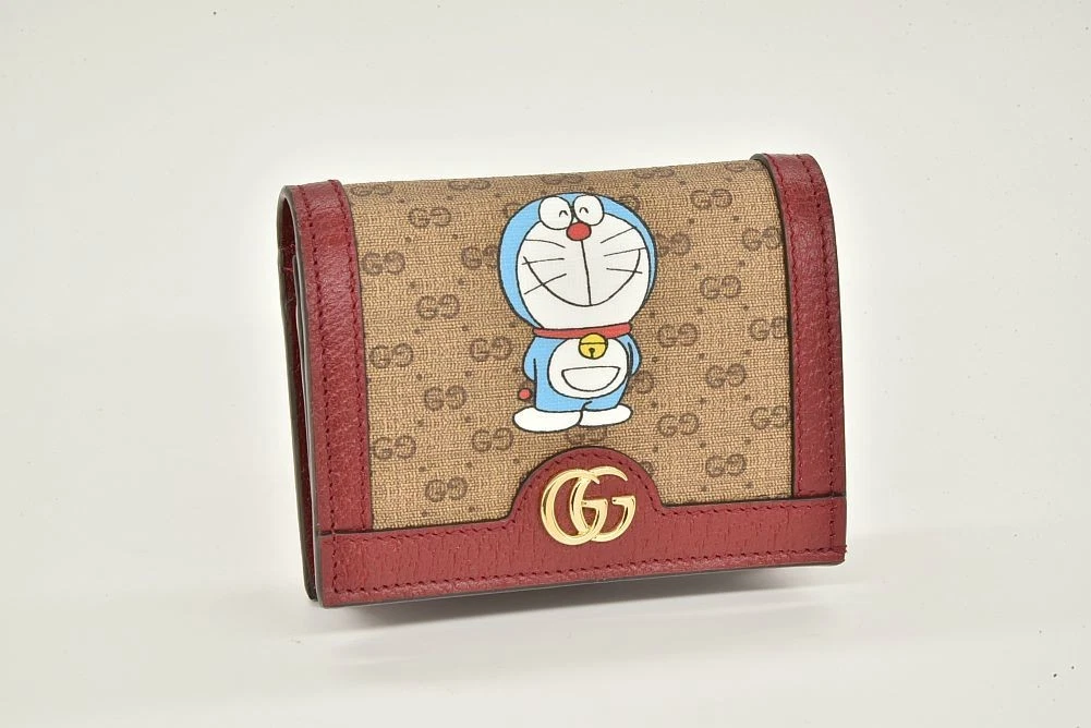 Portefeuille GUCCI DORAEMONxGUCCI mini GG Supreme 647788 #082