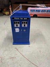 Doctor Who Blue Tardis Police Call Box Ornament Vintage 2009