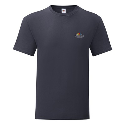 Fruit of the Loom Iconic 150 T-Shirt mit Vintage-Logo auf der Brust kult Shirt