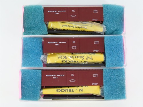 LOTE de 3 kits de vagones de carga Roundhouse 8775 MP Missouri Pacific escala N | Zustand: Used