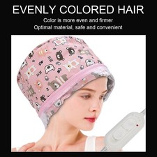 Electric Hair Heating Cap Adjustable Oil Treatment Steamer Hat Detachable Hair