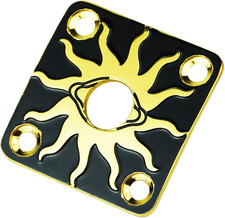 Gold Square Guitar Jack Plate Socket