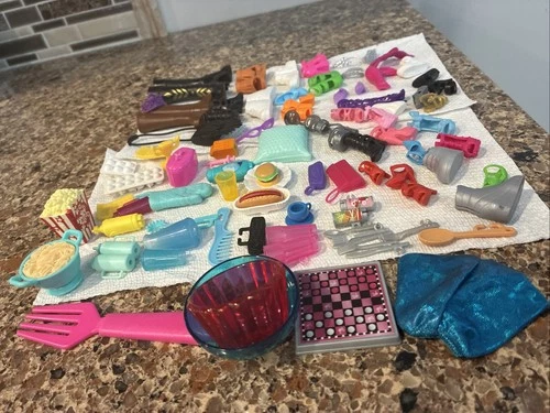 Huge 74+ Piece Barbie Doll Accessories Lot Miscellaneous Vintage To Modern