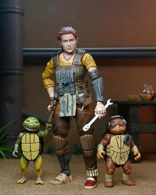 NECA TMNT Grammy April + Baby Yi & Moja Teenage Mutant Ninja Turtles Last Ronin